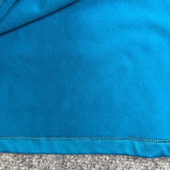 NIKE PRO Women’s Blue Dri-Fit 1/4 Zip Long Sleeve Fleece lined Pullover Large - Picture 6 of 8
